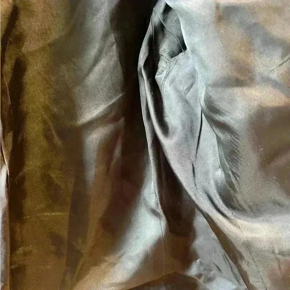 Vince Black Off White Zip Up Tweed Jacket/Blazer with leather trim Size 2. - Picture 7 of 12